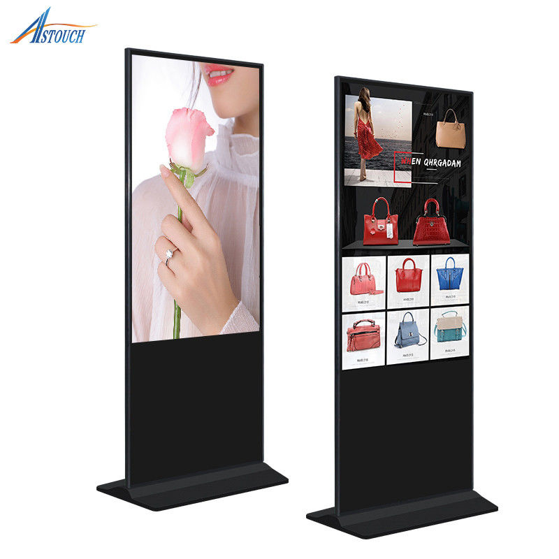 86 Inch IR Touch Advertising Digital Signage Free Lobby Standing