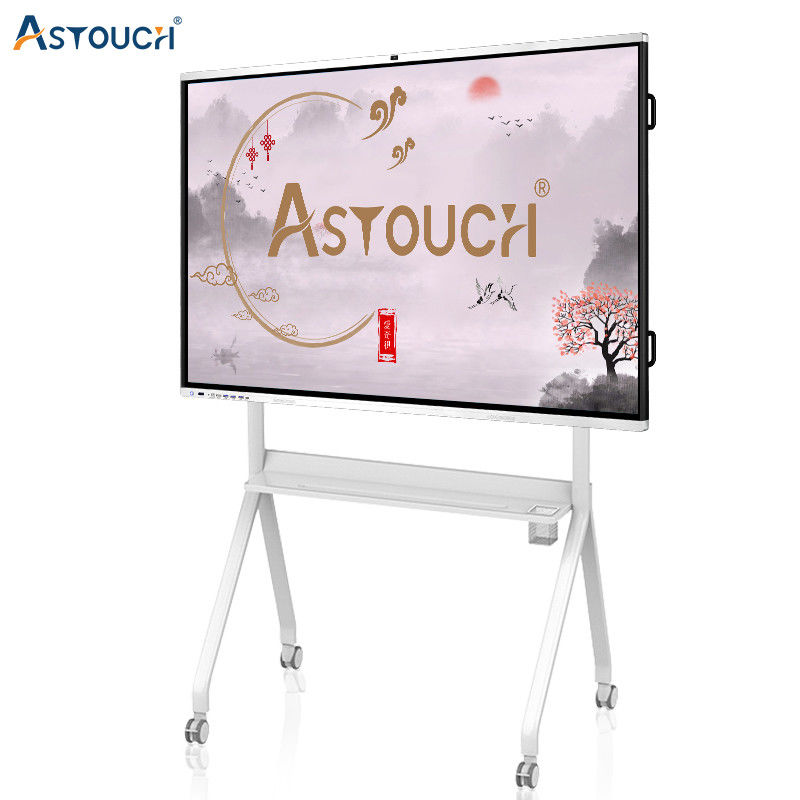 Teaching 4K Whiteboard Customized 75 Inch Interactive Display Multitouch